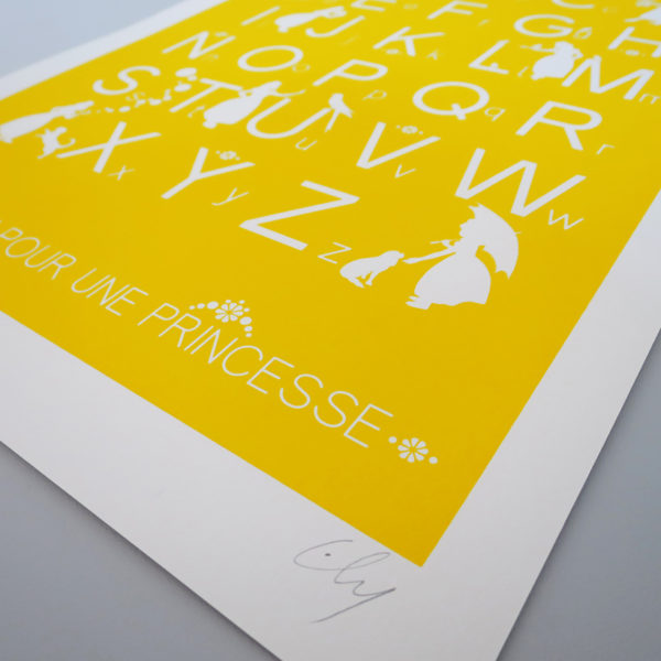 Ely Alphabet Sérigraphie Art Versailles