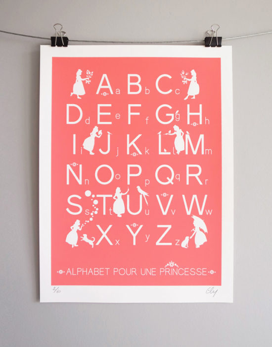 Ely Alphabet Sérigraphie Art Versailles