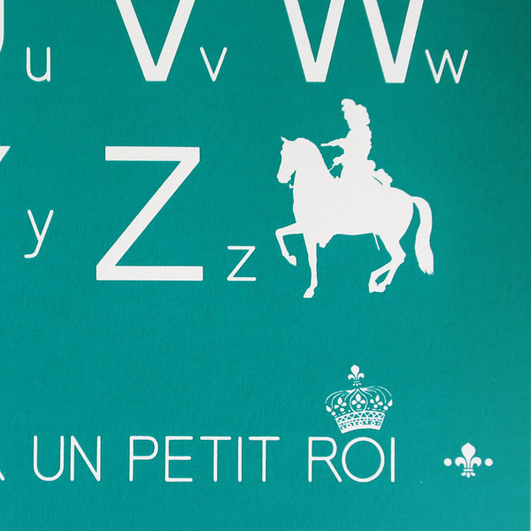 Ely Alphabet petit roi Art Versailles