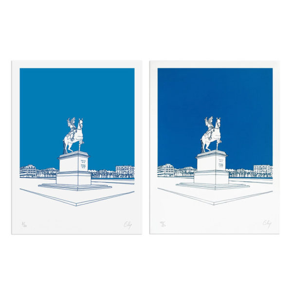 Ely Place d'armes Sérigraphie Art Versailles