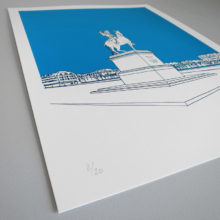 Ely Place d'armes Sérigraphie Art Versailles