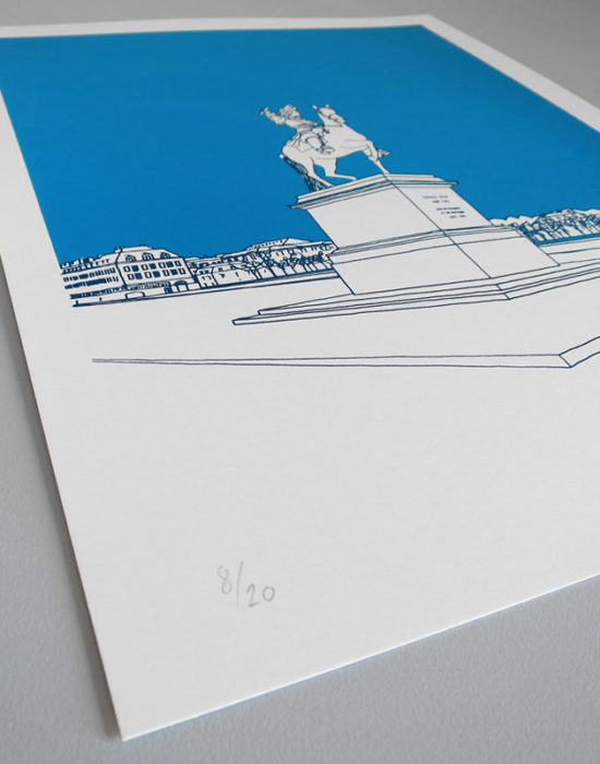 Ely Place d'armes Sérigraphie Art Versailles