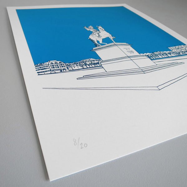 Ely Place d'armes Sérigraphie Art Versailles