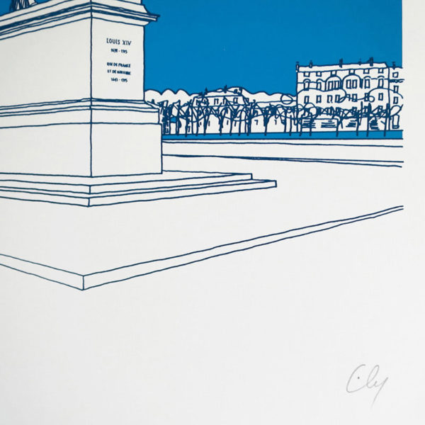 Ely Place d'armes Sérigraphie Art Versailles