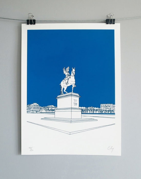 Ely Place d'armes Sérigraphie Art Versailles