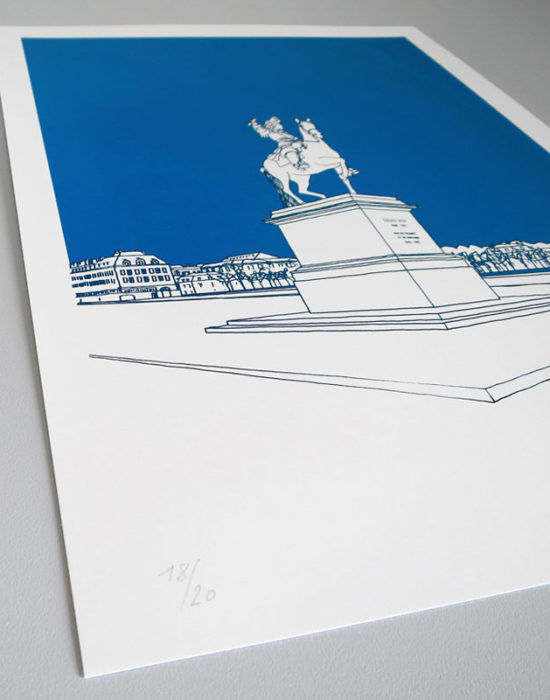 Ely Place d'armes Sérigraphie Art Versailles