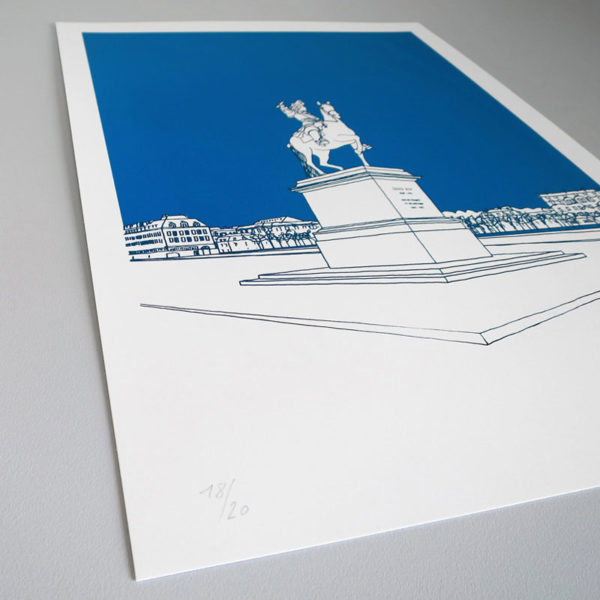 Ely Place d'armes Sérigraphie Art Versailles