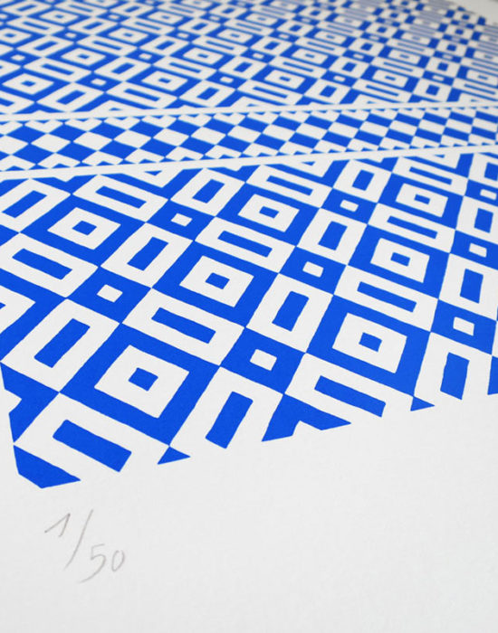 Ely Cour de marbre Sérigraphie Art Versailles